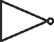 Logic inverter circuit symbol