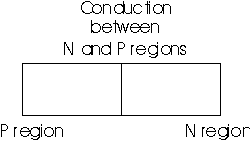 PN junction with forward bias applied