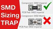 SMD passive components sizing trap video