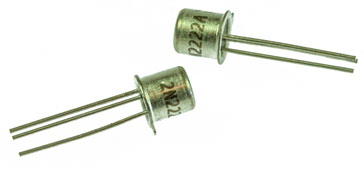 Pair of 2N2222A transistors