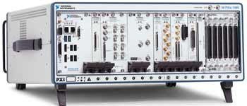 A typical PXI chassis with modules - NI 1085 PXI chassis