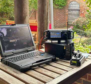 The equipment for portable operation can be quite straightforward