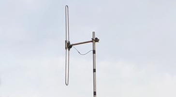 Vertical folded dipole antenna
