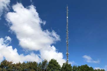 A tall and well sited telecommunications antenna to provide the maximum coverage