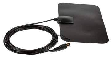 A flat indoor TV antenna 