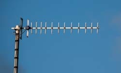 Typical Yagi antenna used for television reception