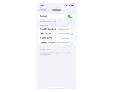 Connecting Bluetooth device on an iPhone