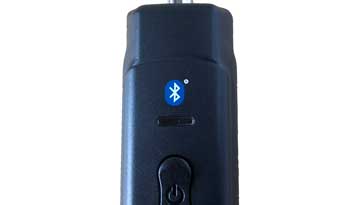 Bluetooth device showing the Bluetooth logo