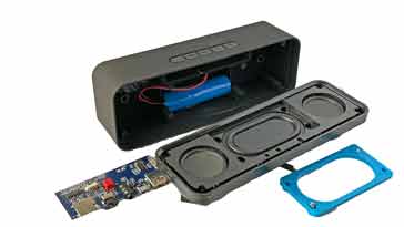 Bluetooth speaker main internal elements