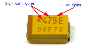 Smd Capacitor Code Chart