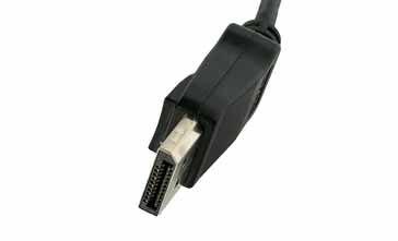 Example of a DisplayPort connector on a lead