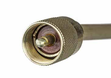 UHF PL259 connector on a cable