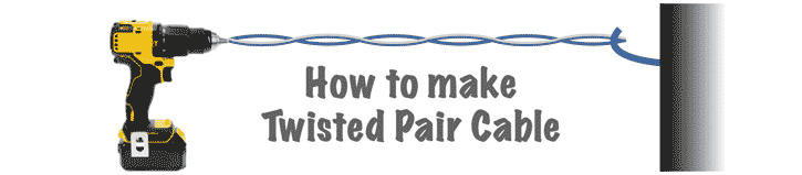 How to make twisted pair wire cable