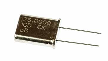 Wire leaded HC49 quartz crystal resonator