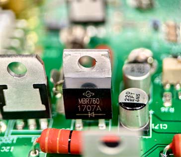 MBR760 Schottky diode in a circuit