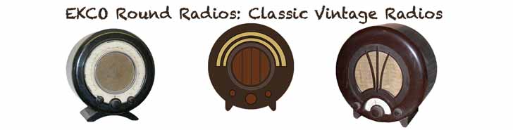 EKCO round radios: classic vintage radios or antique radios