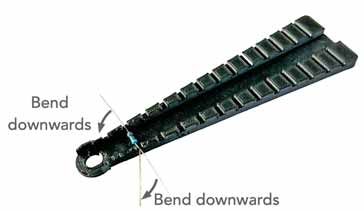 How to bend or form an axial electronic component leads