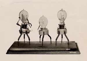 Image of three of Flemings prototype Oscillation Valves.