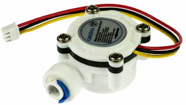  A simple flow meter that could be used with a data acquisition or data logging system