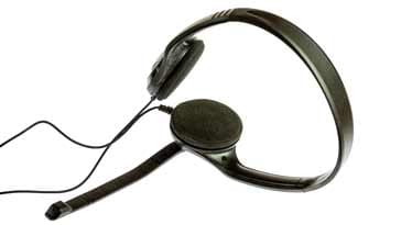 Headset with microphone: these low cost items are often used for video conferencing and general video calls