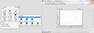 LabVIEW screen showing VI Front Panel Graph