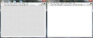 LabVIEW screen showing VI Front Panel & Block Diagram