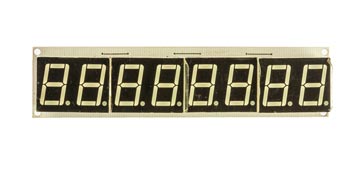  Typical example of a 7 segment display