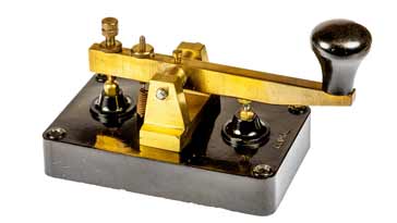 View of Clipsal Morse key