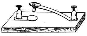 The constructional details for an early home-made Morse key