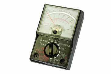 Analogue multimeter front view
