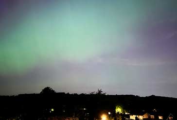 A view of the Northern Lights, Aurora Borealis