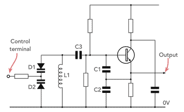 Typical voltage controlled oscillator circuit