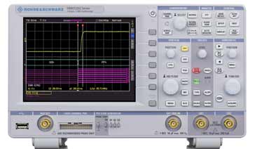 Oscilloscope front panel