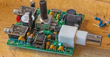 Constructing a small electronics project using pre-formed component leads