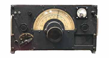 Front panel of an R1155 vintage radio communications receiver