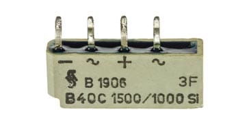 Typical PCB mount bridge rectifier