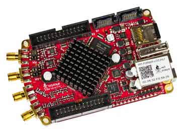 PCB using red solder resist