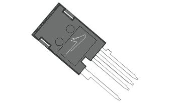 Outline of a silicon carbide, SiC MOSFET from Wolfspeed