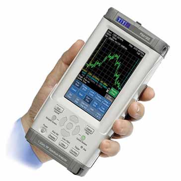 Typical handheld type of spectrum analyzer