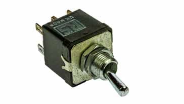 Miniature toggle switch for electronics equipment