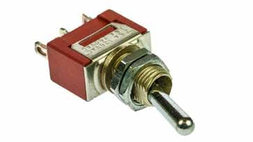 Miniature toggle switch for electronics equipment