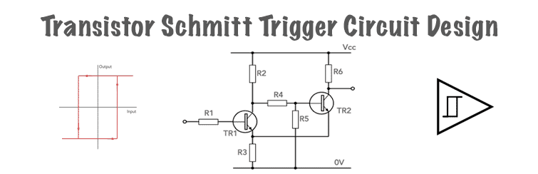 Transistor Schmitt trigger circuit design header