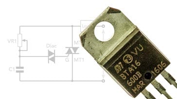 A typical triac and triac circuit circuits