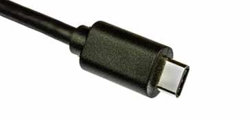 USB C connector on a lead