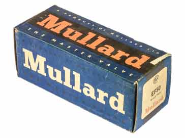 Mullard EF50 valve box