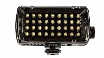 LED light of the type that can be used for lighting video subjects