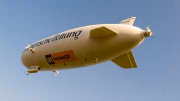 A modern Zeppelin airship
