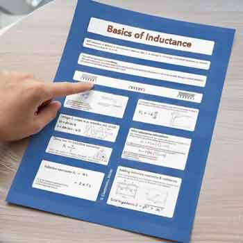 Basics of Inductance Infographic Crib Sheet PDF Download